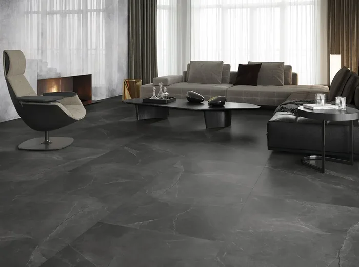 Bodenfliese Lux Grau 80x160cm Rektifiziert