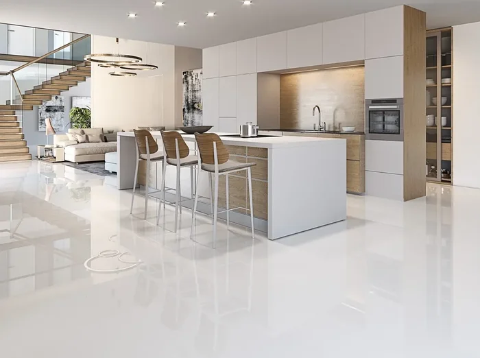 Bodenfliese Odessa Weiß Poliert 60x120cm Rektifiziert