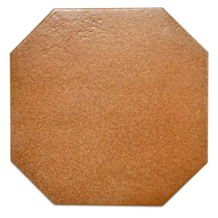 Bodenfliese Pastorelli E455 Loches Achteck rotbraun 32×32 cm