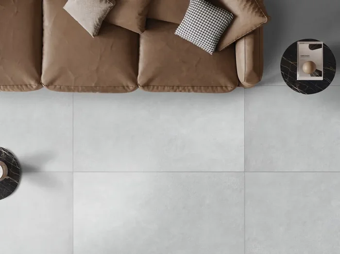 Bodenfliese Supra Hellgrau 60x120cm Rektifiziert