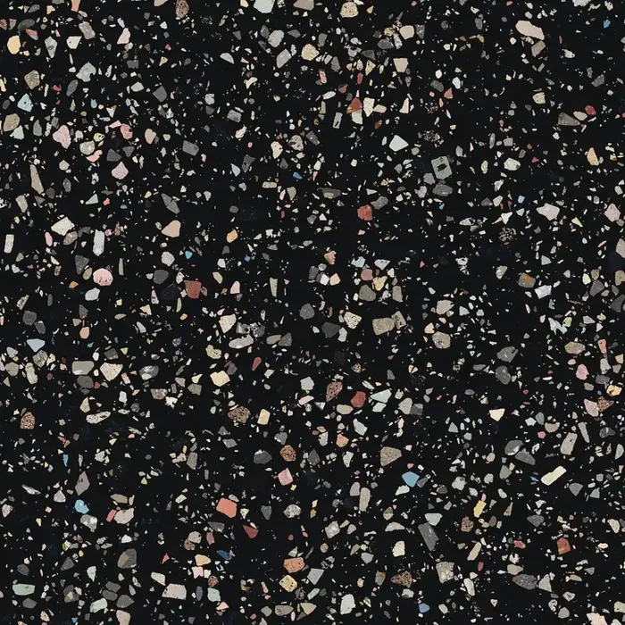 Bodenfliese Universe Schwarz 120x120cm Poliert Rektifiziert