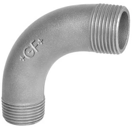 Bogen Nr. 3, AG 1/4″, 90°, verzinkt