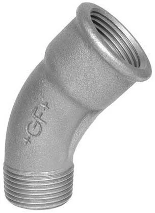 Bogen Nr. 40, IG/AG 1/2″, 45°, verzinkt