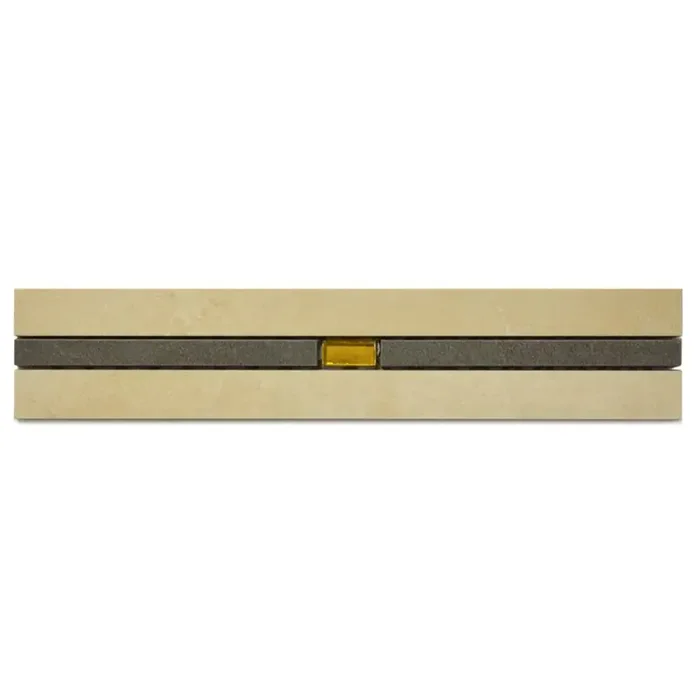 Bordüre Agrob Buchtal Nr.47 229150 beige grau 6×30 cm I.Sorte