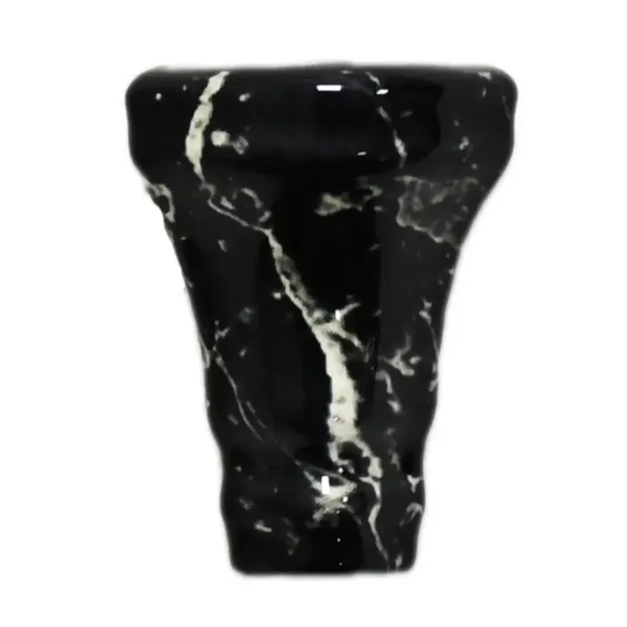 Bordüre Aussenecke Porcelanosa E4817 Marquina negro 4×6,5 cm I.Sorte