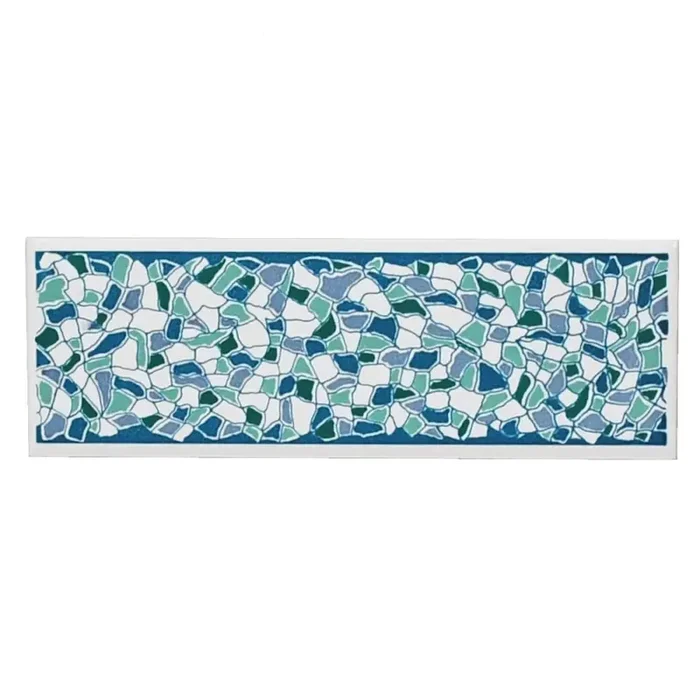 Bordüre Boizenburg E3227 84153 Konfetti grün blau 5×15 cm I.Sorte