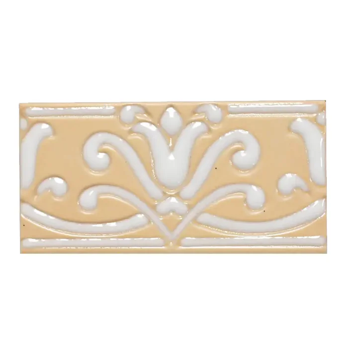 Bordüre Castellon Nr.886 creme beige 10×20 cm