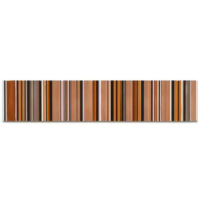 Bordüre Engers Nr.23 260736 braun orange weiß 5×25 cm I.Sorte