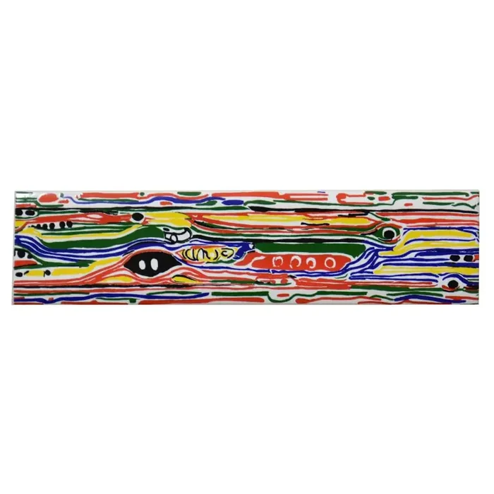 Bordüre Nr.505 LA1080 bunt rot grün blau gelb 5×20 cm