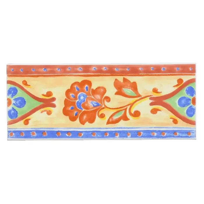 Bordüre Villeroy & Boch Nr.796 1153 CJ58 Lotus mehrfarbig 10×25 cm I.Sorte