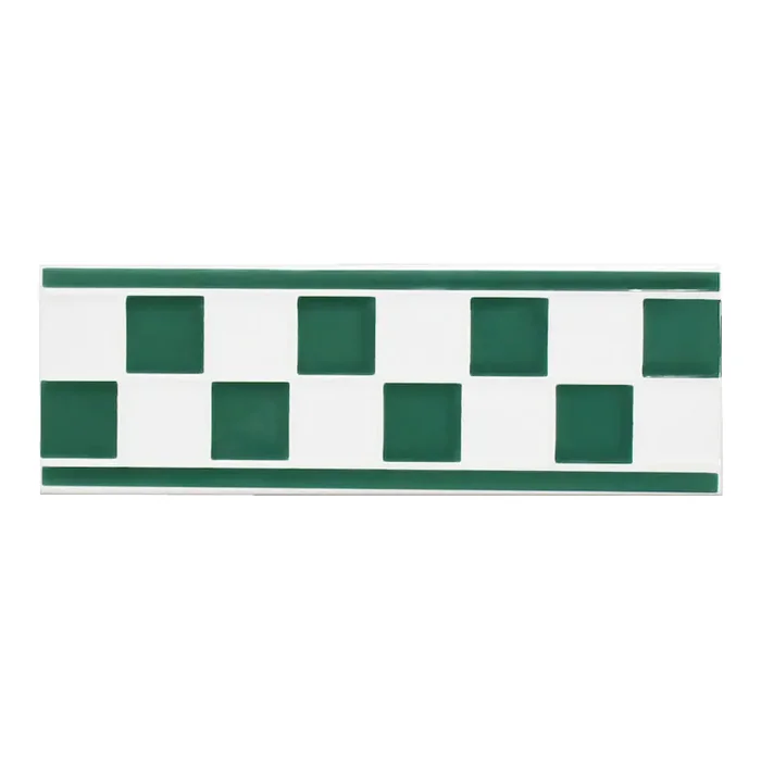 Bordüre Villeroy & Boch Nr.809 1303 D268 Creativa Step by Step grün weiß 10×30 cm I.Sorte