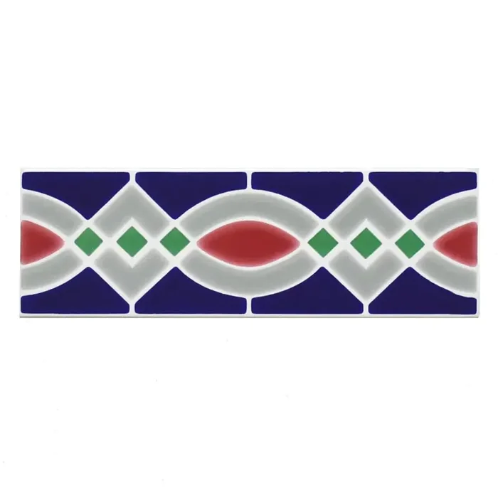 Bordüre Villeroy & Boch Nr.986 1483 SH78 Creative System Tanger mehrfarbig 6,5×20 cm I.Sorte