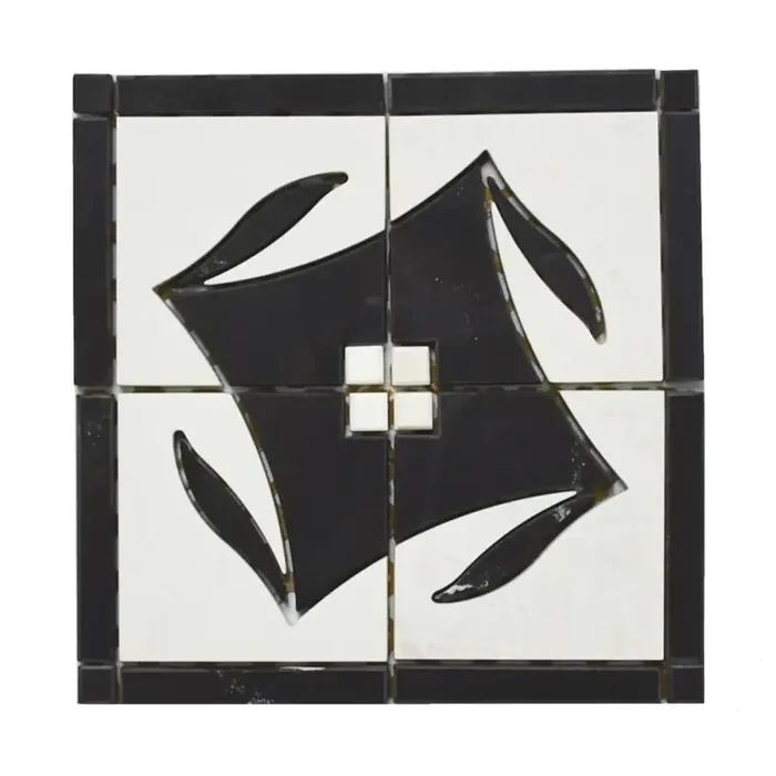 Bordürenecke Villeroy & Boch Nr.731 2039 M18P Marmorino Naturale 4er Set mehrfarbig 10×10 cm