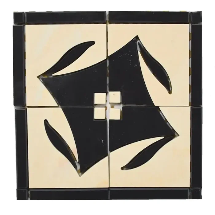 Bordürenecke Villeroy & Boch Nr.732 2039 M68P Marmorino Naturale 4er Set mehrfarbig 10×10 cm