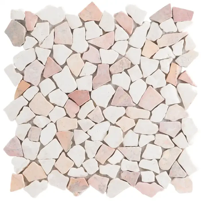 Boston Rosso / Biancane Mini Mosaik – – 28×28