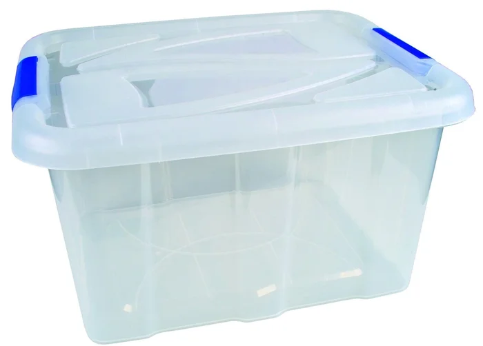 Box mit Deckel, 30 L (transparent)