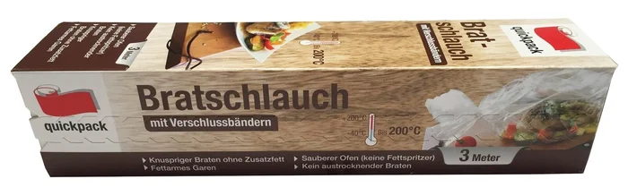 Bratschlauch, 3 m x 30 cm (transparent)