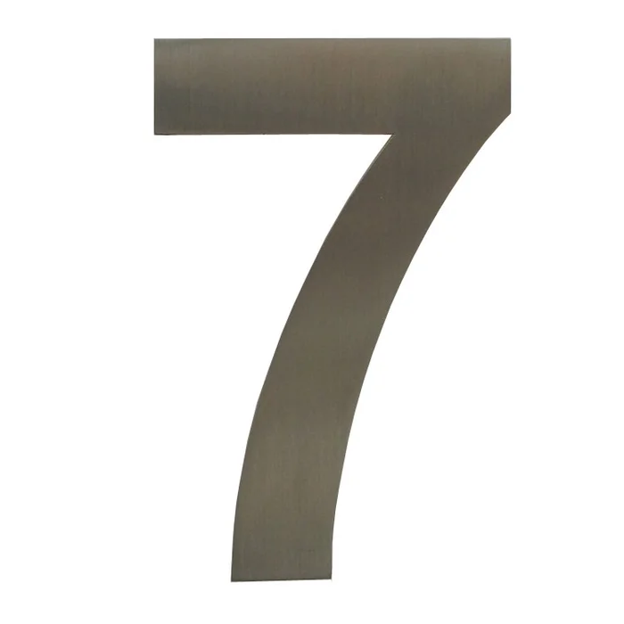 Buchstaben und Zahlen aus Edelstahl