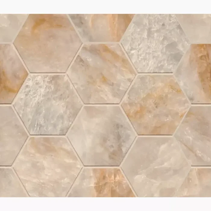 Caesar Anima Futura Crystal Delight Satinato Lucidato Composizione Hexagon AGFH 28,5x33cm rektifiziert 9mm