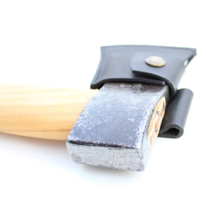 Campingbeil – 500 Gramm – USA-Hickorystiel – Lederschutz – Nr. 0314