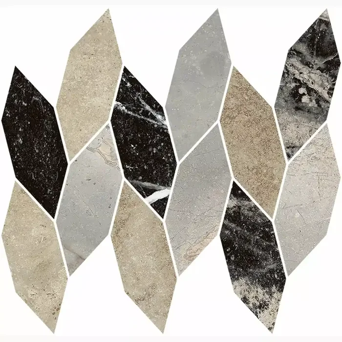 Century Contact Mix Black Molato Mosaik Fashion 0130180 22x31cm rektifiziert 9mm