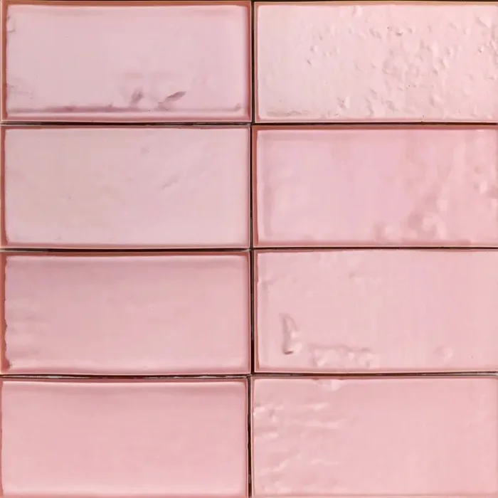 Decor Fliese Artigiana i Bricchi 11 x 5,5 cm Glossy Rosa