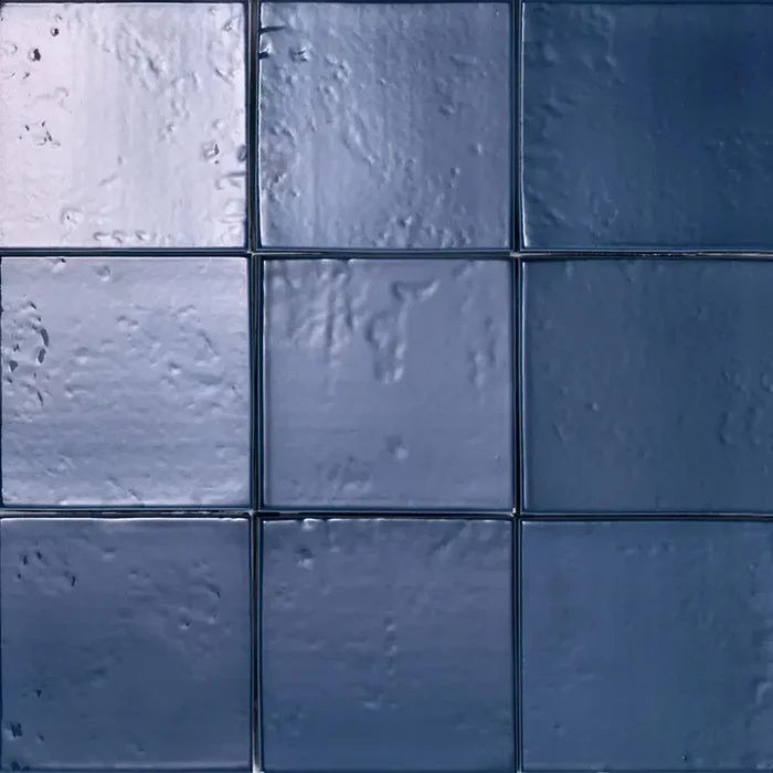 Decor Fliese Artigiana i Quadrati 4,5 x 4,5 cm Glossy Blu