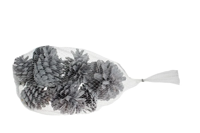 Deko Tannenzapfen, 12 St. (weiß)