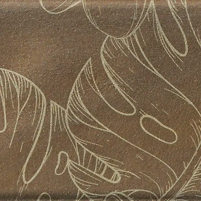 Dekorfliese AUREA FLOS 7,5 x 30 cm Brass