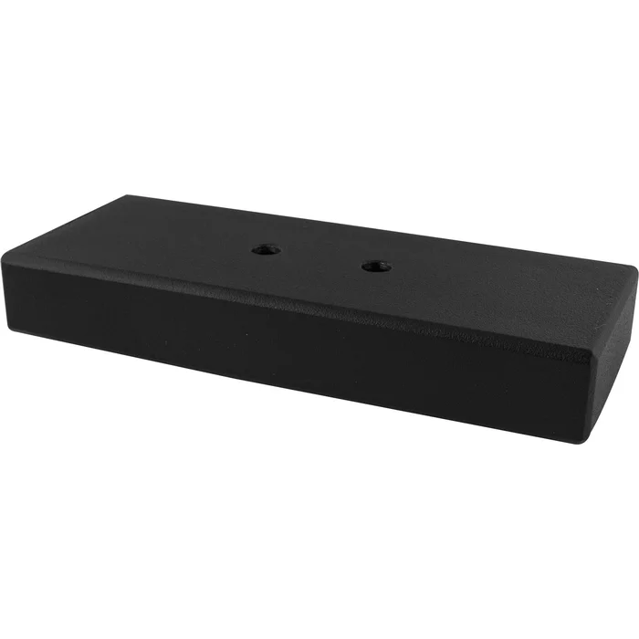 Dekorfuß Breite 40 mm, Länge 100 mm, Edelstahl/schwarz