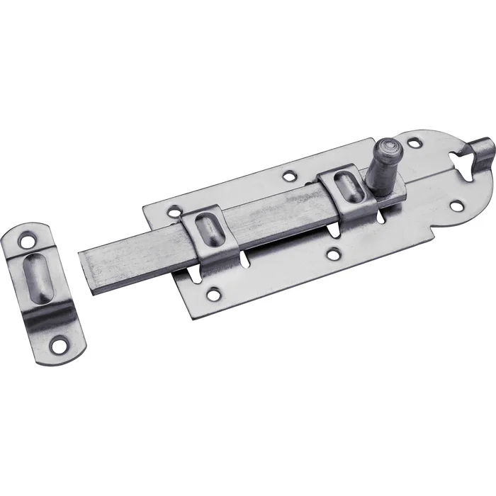 Deni Querriegel gerade mit Schlaufe, Platte 80 x 25 mm, verzinkt