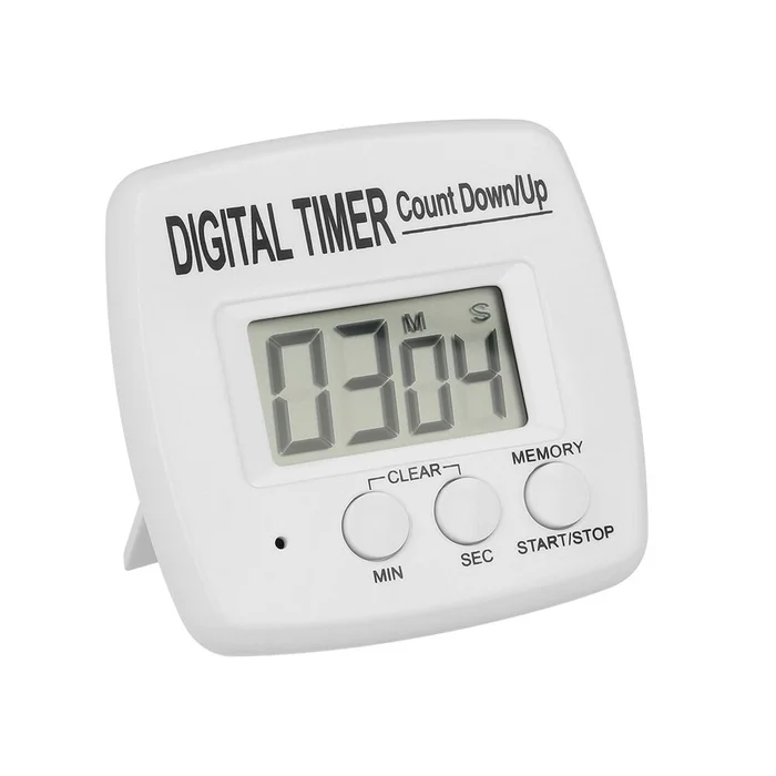 Digitime, Digital Timer mit Magnet, ABS (schwarz/weiß)