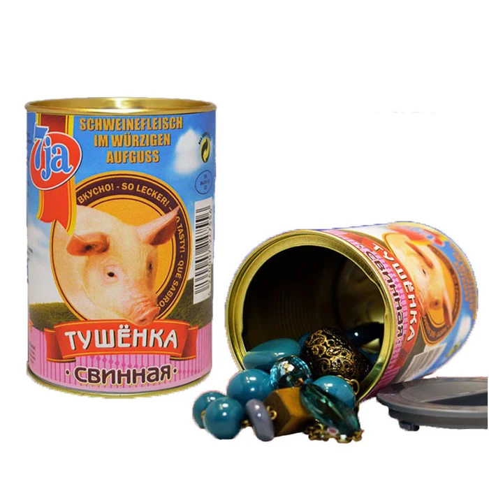 Dosensafe – russisches Schweinefleisch in Aufguss