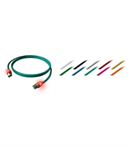 DualBoot LED Patchkabel, Cat.6a, geschirmt, Violett