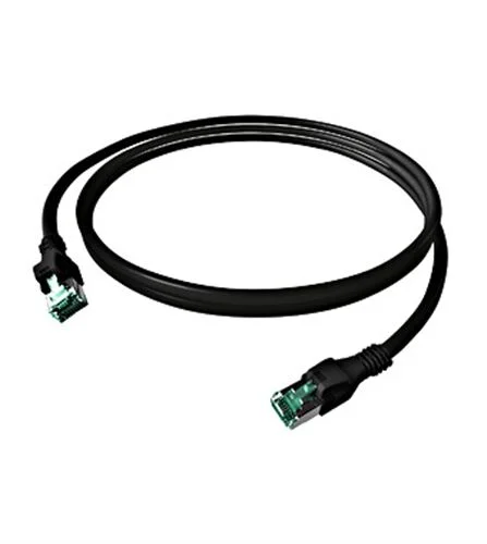 DualBoot PushPull Patchkabel, Cat.6a, geschirmt, schwarz