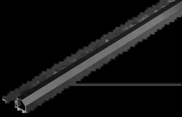 Duraplus Diamond Abschlussprofil Schwarz 250cm