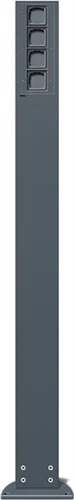 E-Säule 4x Leereinheit 1600 mm Ener giesäule Anthrazit