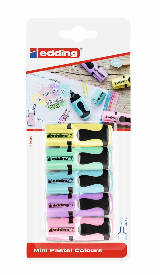 Edding Textmarker 7, mini pastell