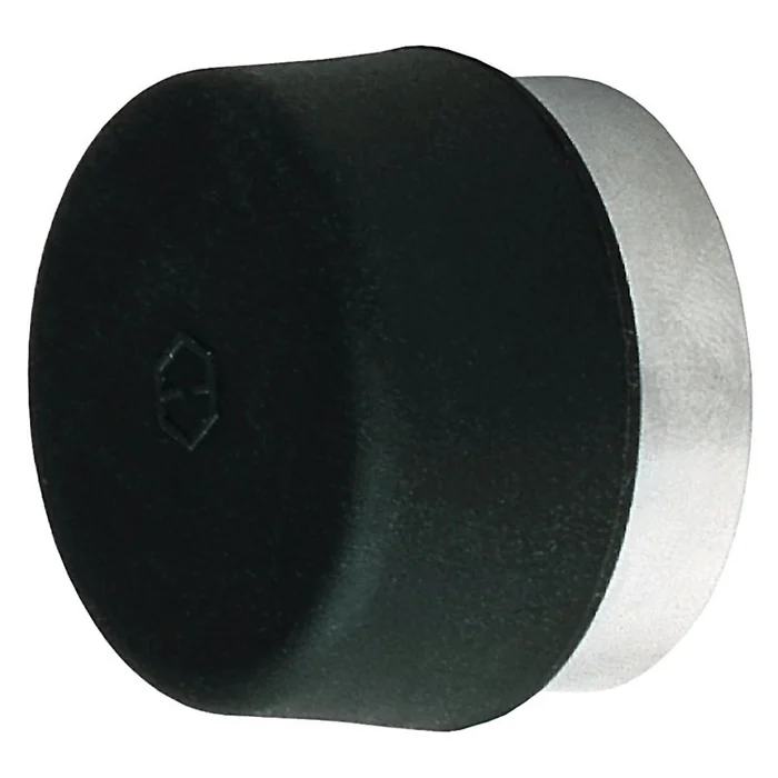 Edelstahl-Wand-Türstopper mit aufgesetztem Gummipuffer