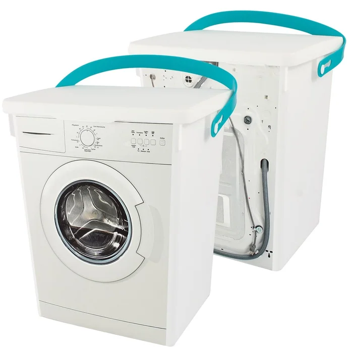 Eimer, Waschmaschinen-Dekor, PP, 23x20x17 cm, 5 L