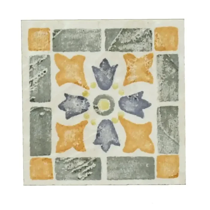 Einleger Dekor Villeroy & Boch E3214 3228 FE36 Country mehrfarbig 7×7 cm I.Sorte