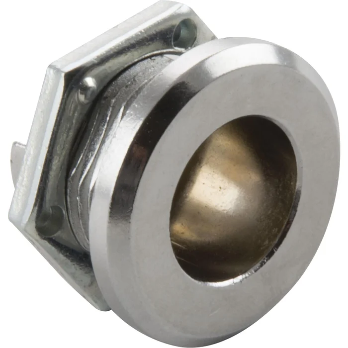 Emka Blechmontagezylinder Gehäuse ohne Einsatz, 30 x 22 mm, Zinkdruckguss verchromt