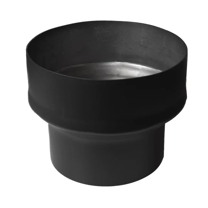 Erweiterungsstück 150 weit x 200 eng = 150 mm Ofen/Feuerstätte, 200 mm Kamin