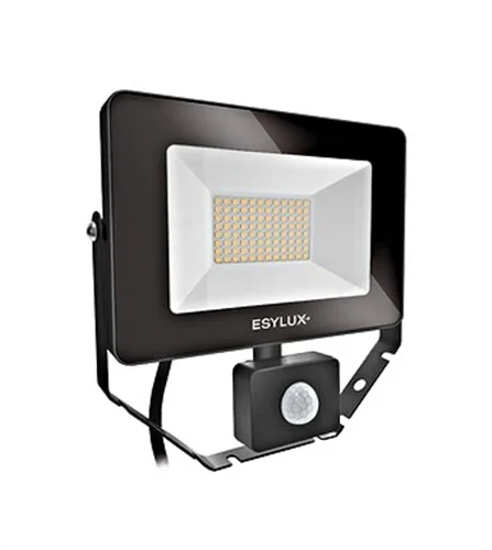 Esylux LED Außenstrahler mit Bewegungsmelder, 30W, 3000K