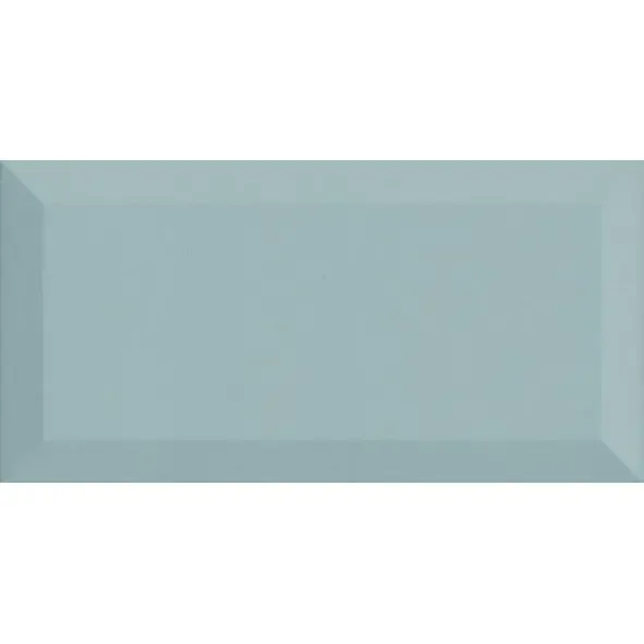 Facette Metro Grau Wandfliese glasiert, glänzend Rundkante 10x20x0,9