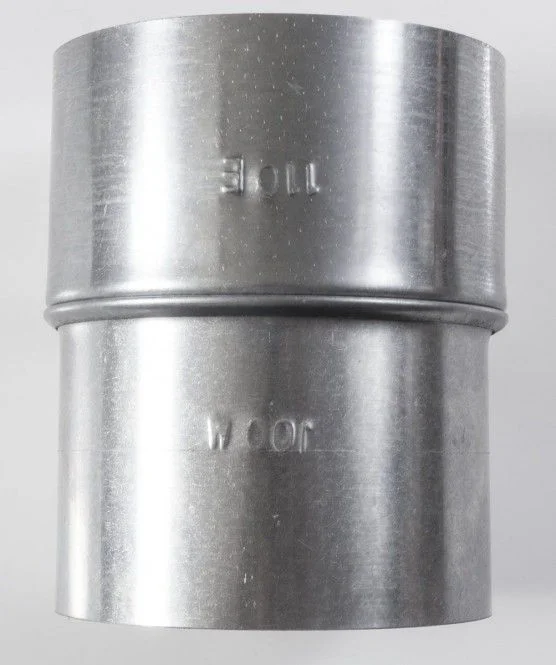 FAL Erweiterungsstück 100 weit x 110 eng = 100 mm Ofen/Feuerstätte, 110 mm Kamin