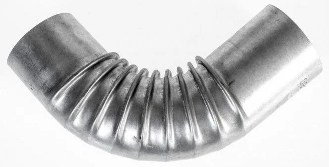 FAL Ofenrohrbogen 80 mm 90° ohne Reinigungsöffnung gerippt