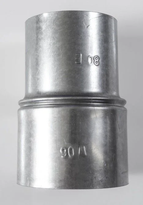 FAL Reduzierstück 90 weit x 80 mm eng = 90 mm Ofen/Feuerstätte, 80 mm Kamin