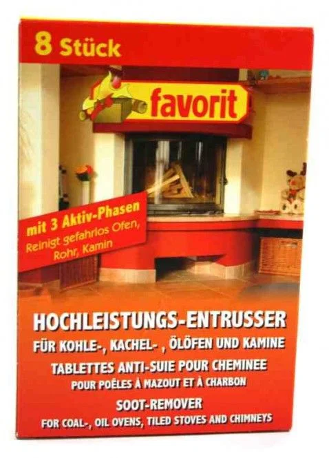 FAVORIT Hochleistungsentrußer Art. 1255 für Kohle-, Kachel-, Kamin- und Ölöfen