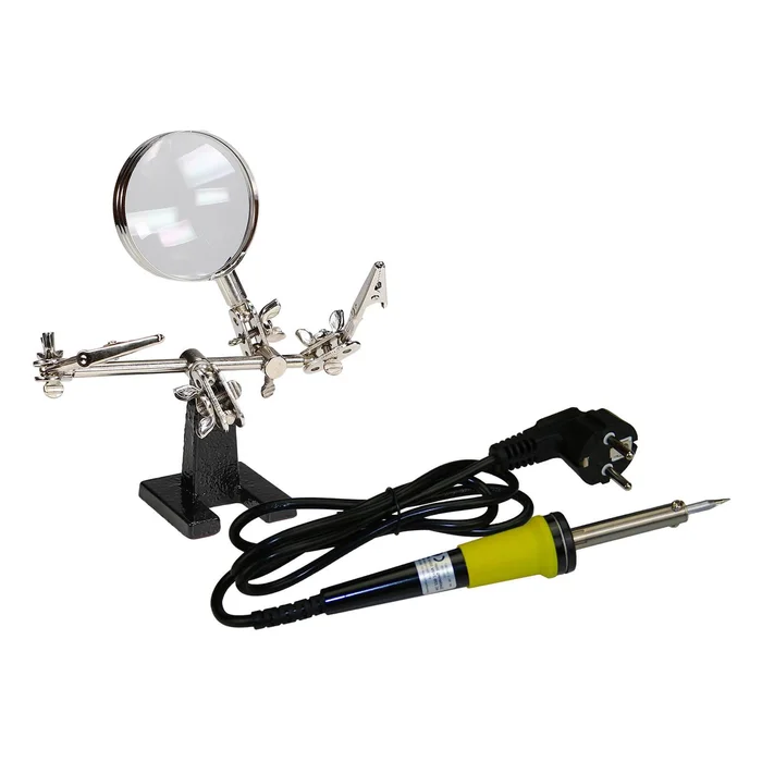 Fein Lötkolben 230V 30 Watt mit Löthilfe Dritte Hand 4-fach Lupe